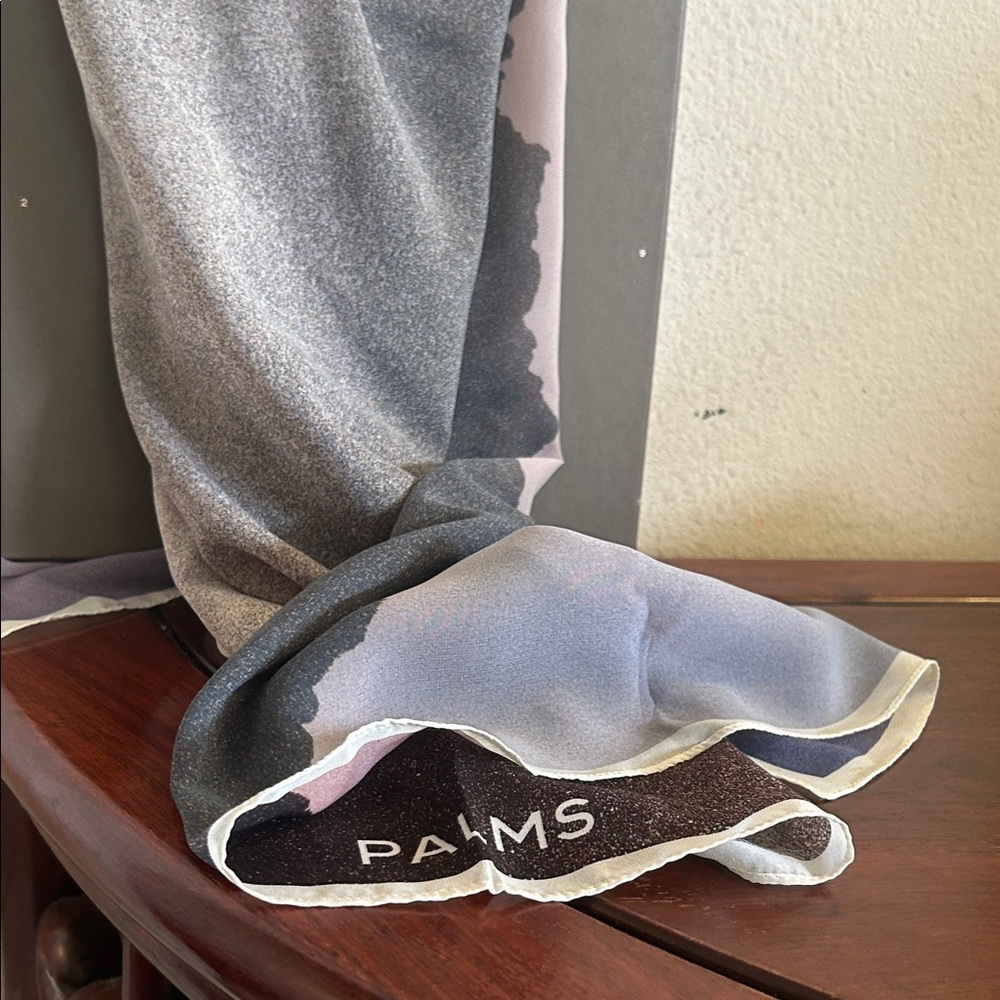 TWENTYNINE PALMS Black and Cream Graphic Scarf - Picture 2 of 3